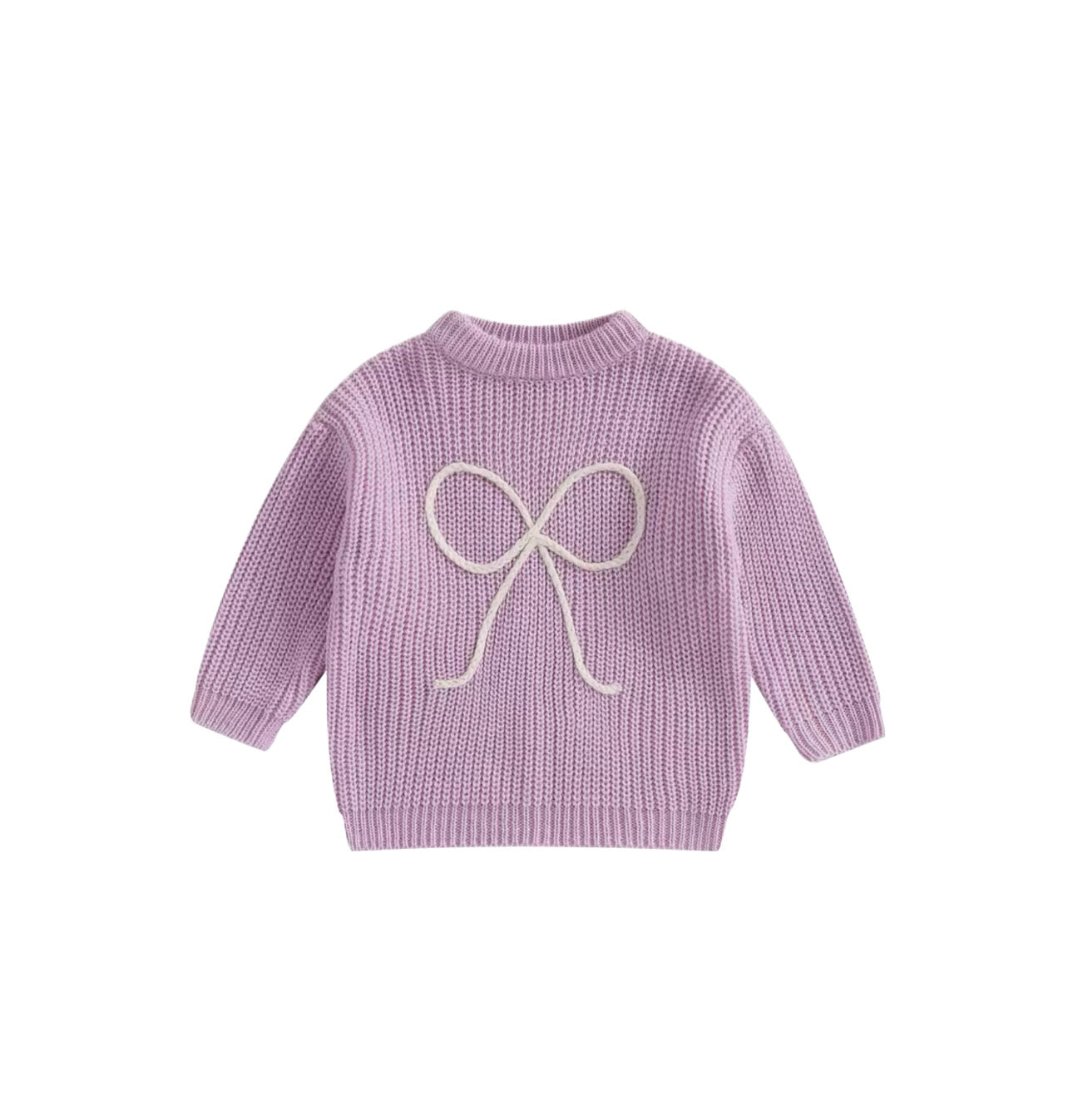 Bow knitted sweater